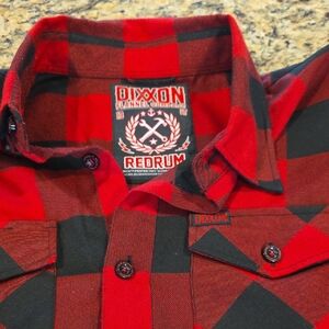 DIXXON Redrum Plaid Button Down Shirt